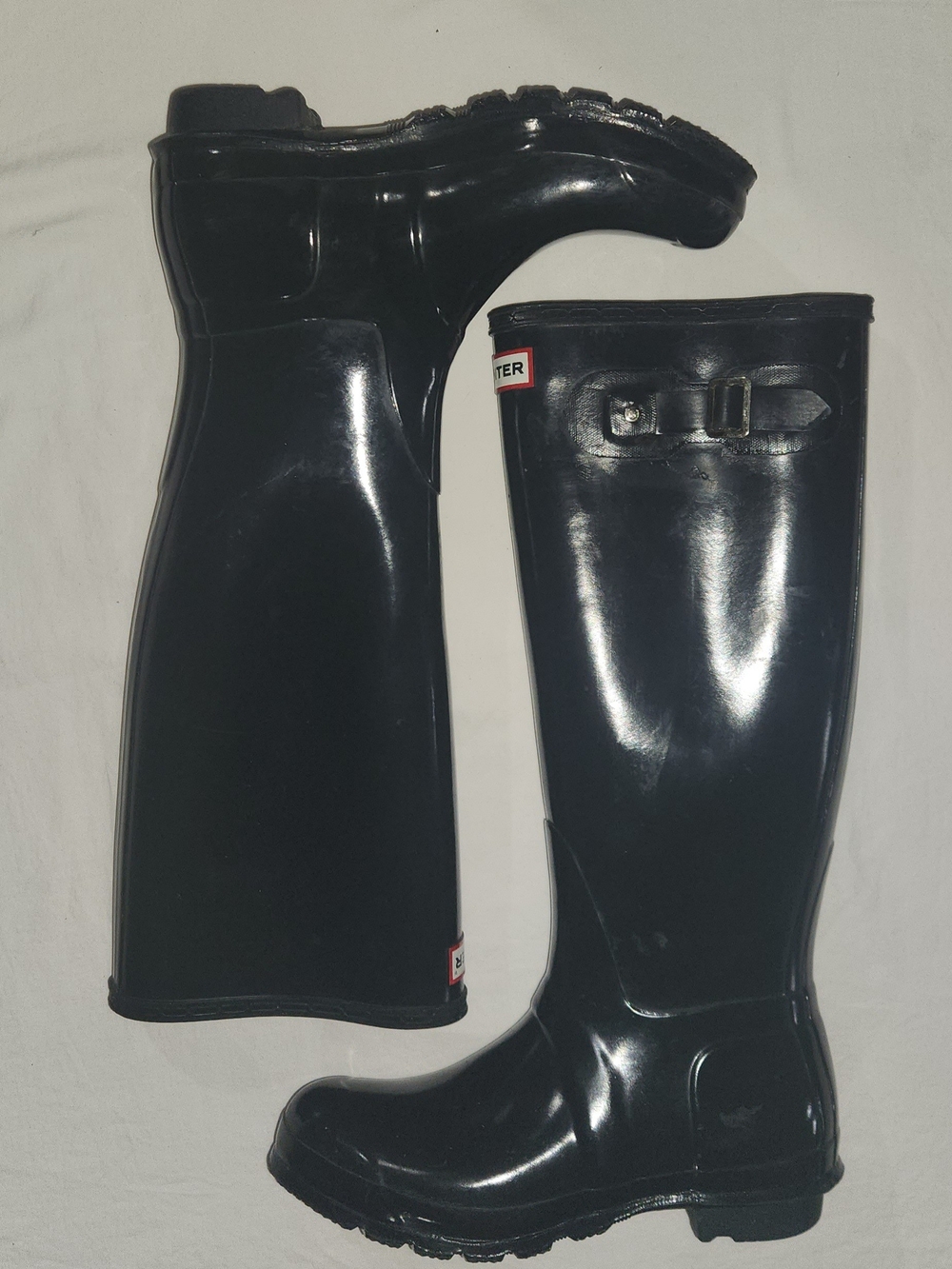 Hunter Original Tall Gloss Rain Boot US Size Men 7 Women 8